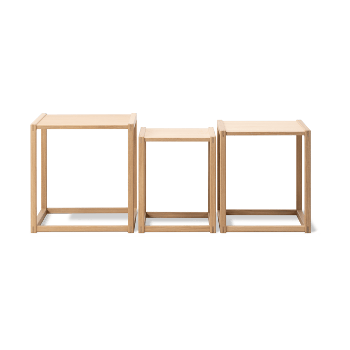 BM375 Nesting bord 3 deler, Lys oljet eik Fredericia Furniture