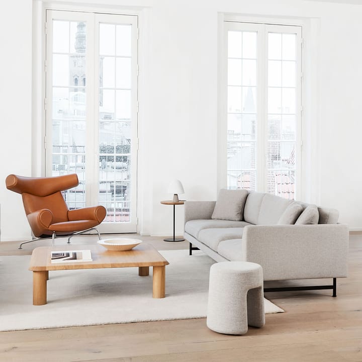 Calmo 5623 sofa, Sunniva 242-svart stål Fredericia Furniture