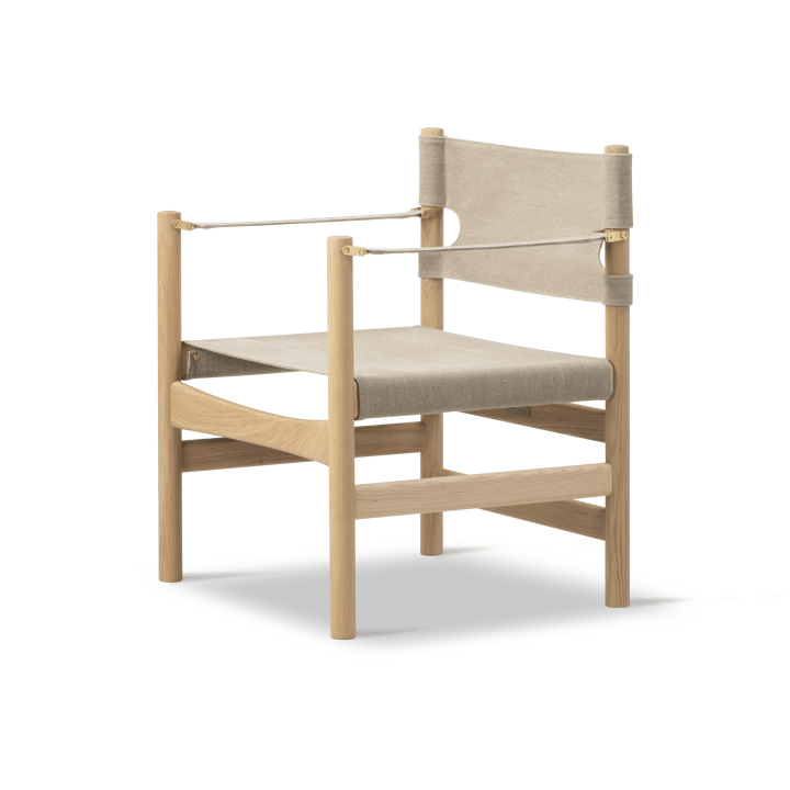 Canvas 21 armlenestol - Naturell canvas, lys oljet eik - Fredericia Furniture