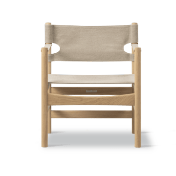 Canvas 21 armlenestol - Naturell canvas, lys oljet eik - Fredericia Furniture