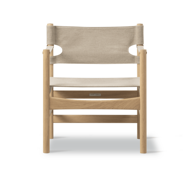 Canvas 21 armlenestol, Naturell canvas, lys oljet eik Fredericia Furniture