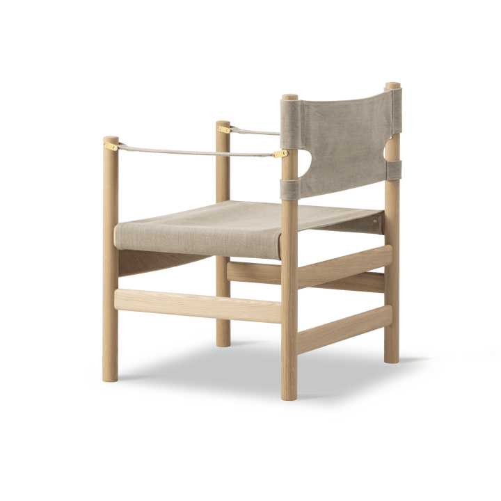 Canvas 21 armlenestol, Naturell canvas, lys oljet eik Fredericia Furniture