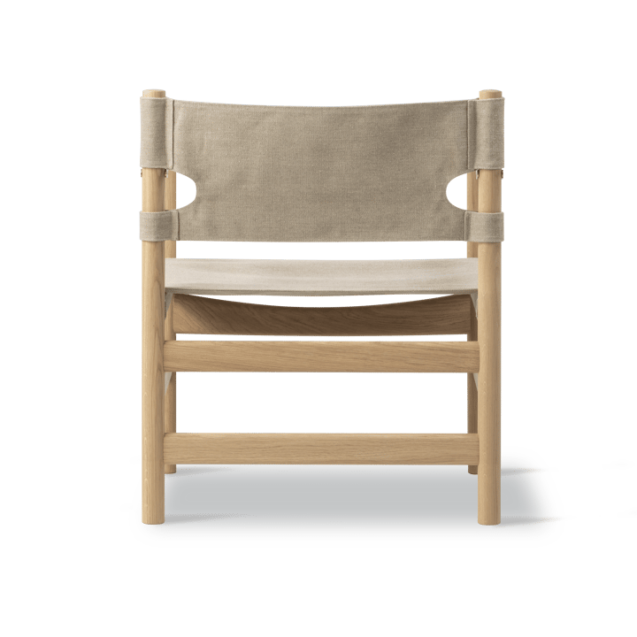 Canvas 21 armlenestol, Naturell canvas, lys oljet eik Fredericia Furniture