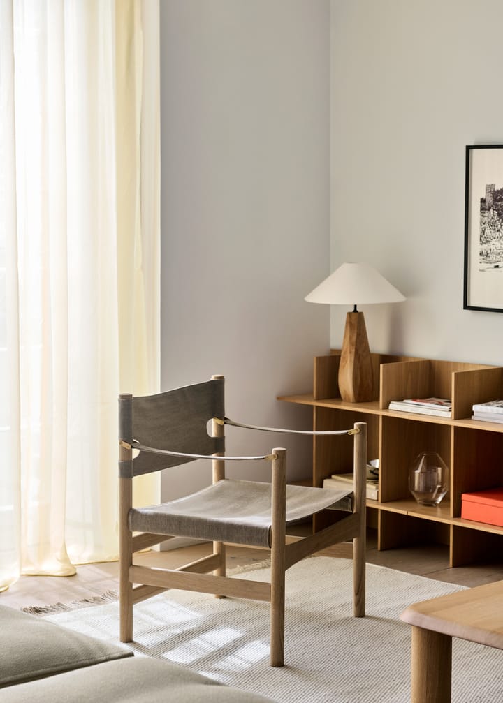 Canvas 21 armlenestol, Naturell canvas, lys oljet eik Fredericia Furniture