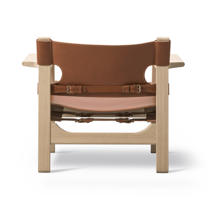 Den spanske stol lenestol, lær cognac, eik lys olje Fredericia Furniture