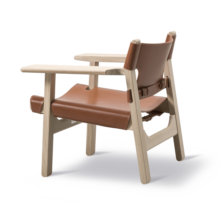 Den spanske stol lenestol, lær cognac, eik lys olje Fredericia Furniture