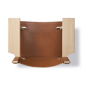 Den spanske stol lenestol - lær cognac, eik lys olje - Fredericia Furniture