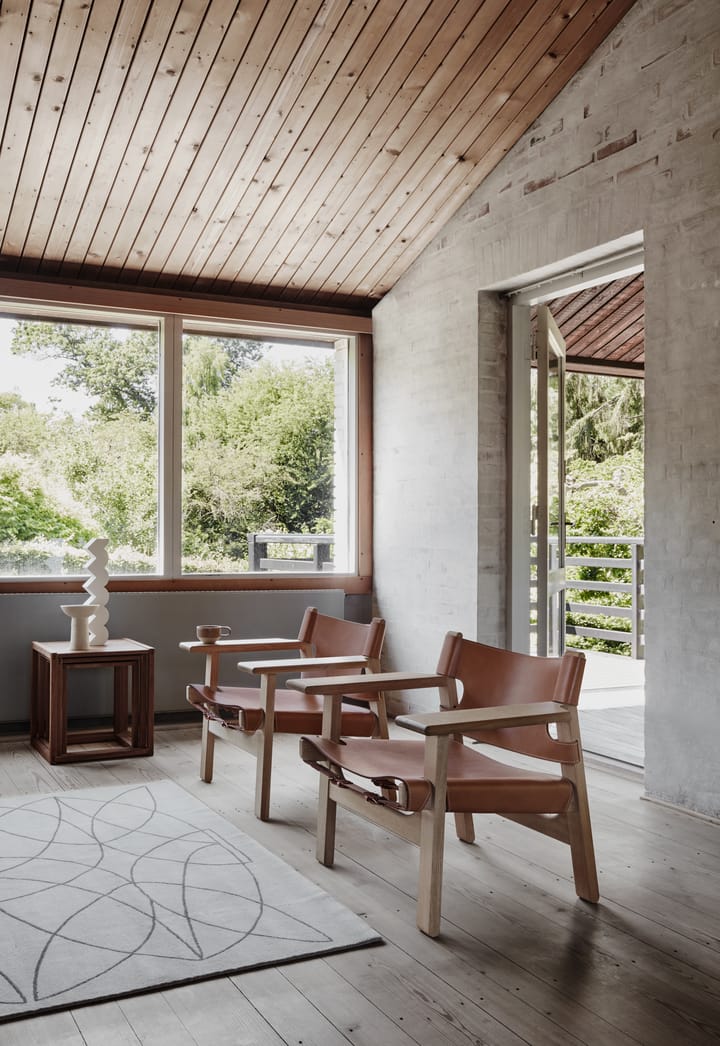 Den spanske stol lenestol, lær cognac, eik lys olje Fredericia Furniture