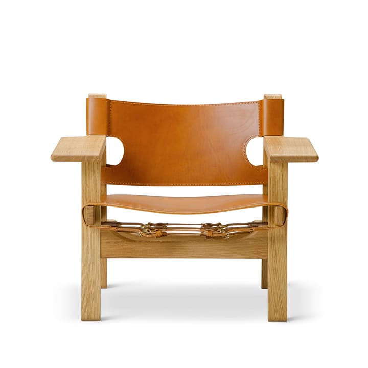 Den spanske stol lenestol - lær cognac, oljet eik - Fredericia Furniture
