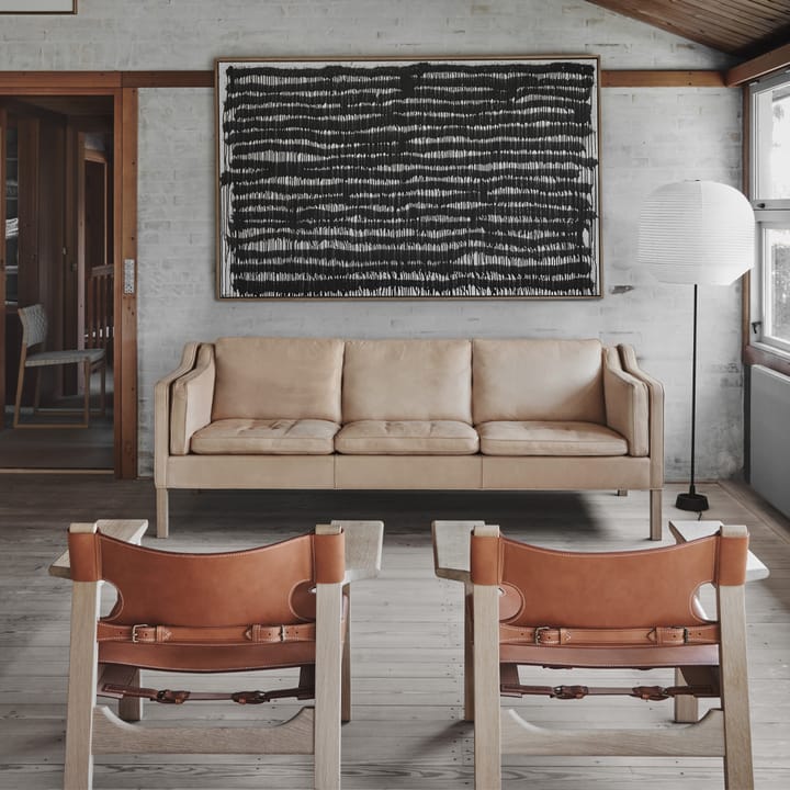 Den spanske stol lenestol, lær cognac, oljet eik Fredericia Furniture