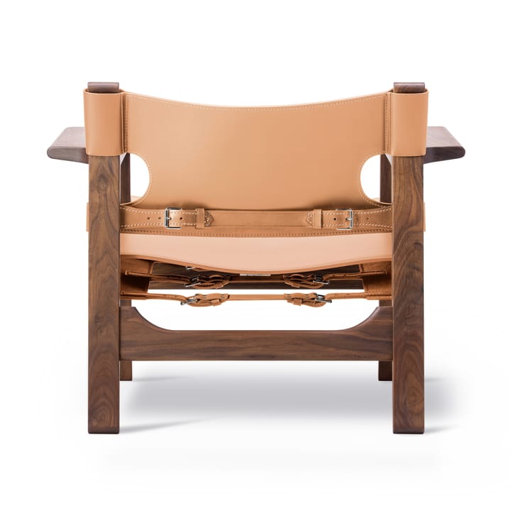 Den spanske stol lenestol, Lær natur, oljet valnøtt Fredericia Furniture