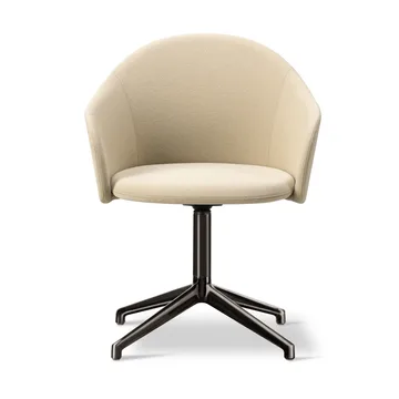 Gomo Armchair lenestol swivel base 4-star - Mylla 221-flint - Fredericia Furniture