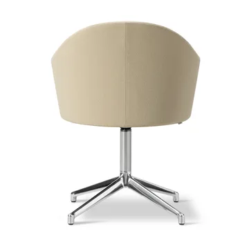 Gomo Armchair lenestol swivel base 4-star - Mylla 811-polert aluminium - Fredericia Furniture