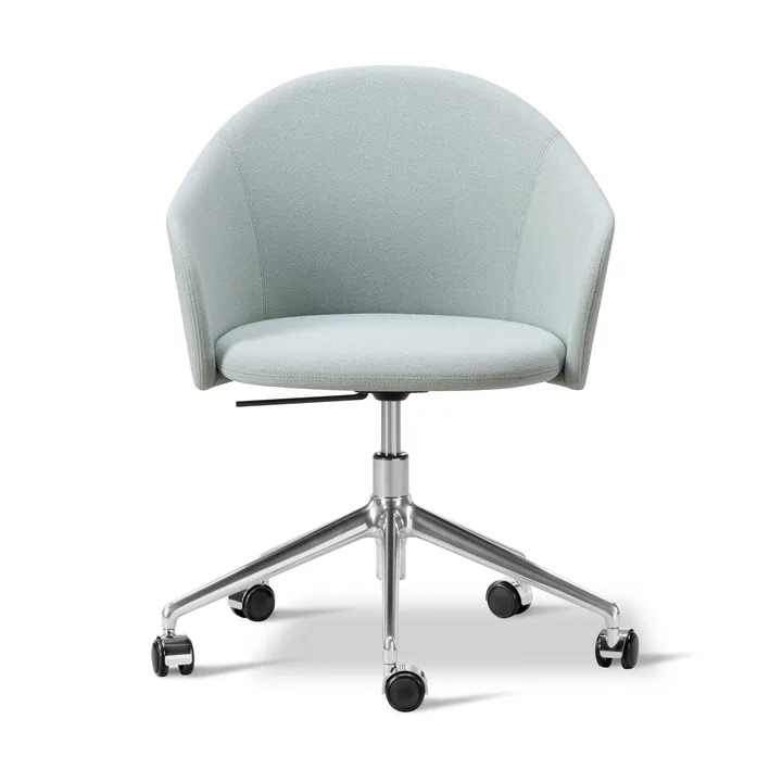 Gomo Armchair lenestol swivel base 5-star - Mylla 811-polert aluminium - Fredericia Furniture