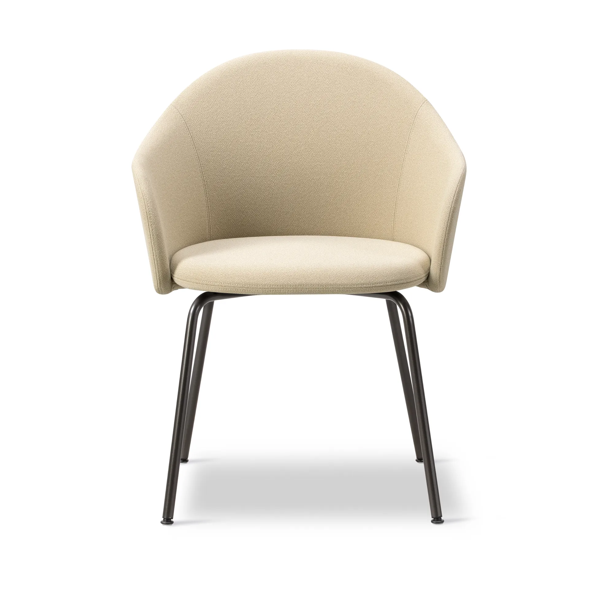 Gomo Armchair lenestol tube base, Mylla 221-flint Fredericia Furniture