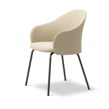 Gomo Armchair lenestol tube base - Mylla 221-flint - Fredericia Furniture