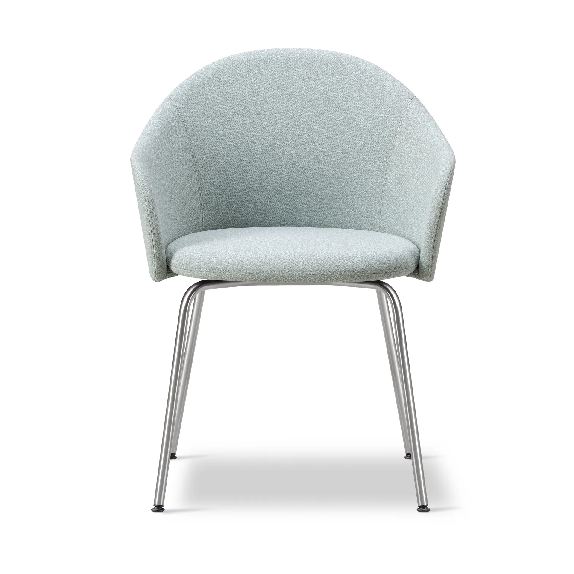 Gomo Armchair lenestol tube base, Mylla 811-rustfritt stål Fredericia Furniture