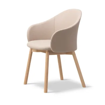 Gomo Armchair lenestol wood base - Blazer CUZ47 Fairfield-lakkert eik - Fredericia Furniture