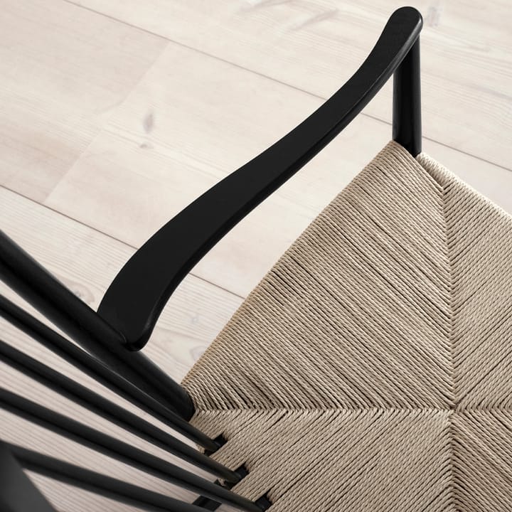 J16 gyngestol, Natur-svartlakkert eik Fredericia Furniture