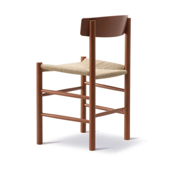 J39 stol, Herritage red-flettet natur Fredericia Furniture