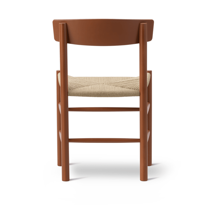 J39 stol, Herritage red-flettet natur Fredericia Furniture