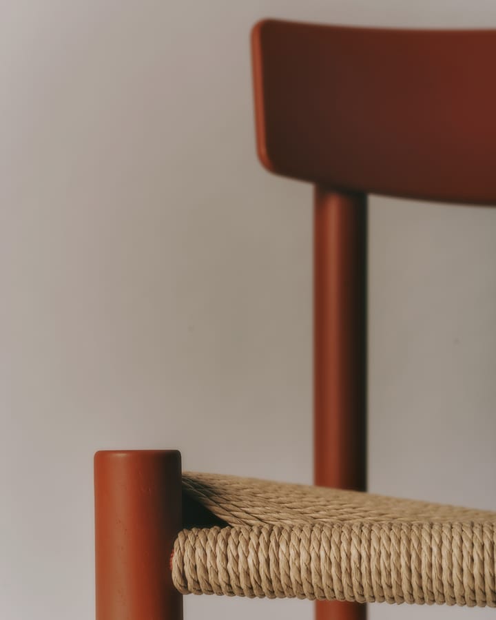 J39 stol, Herritage red-flettet natur Fredericia Furniture