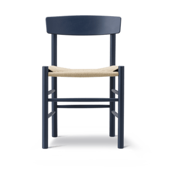 J39 stol - Indigo blue-flettet natur - Fredericia Furniture