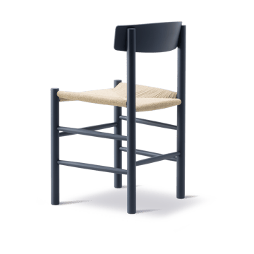 J39 stol - Indigo blue-flettet natur - Fredericia Furniture