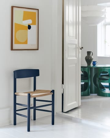 J39 stol - Indigo blue-flettet natur - Fredericia Furniture