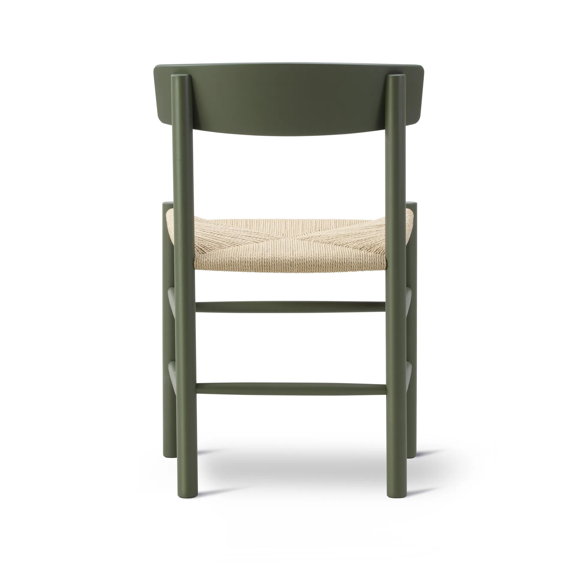 J39 stol, Khaki green-flettet natur Fredericia Furniture