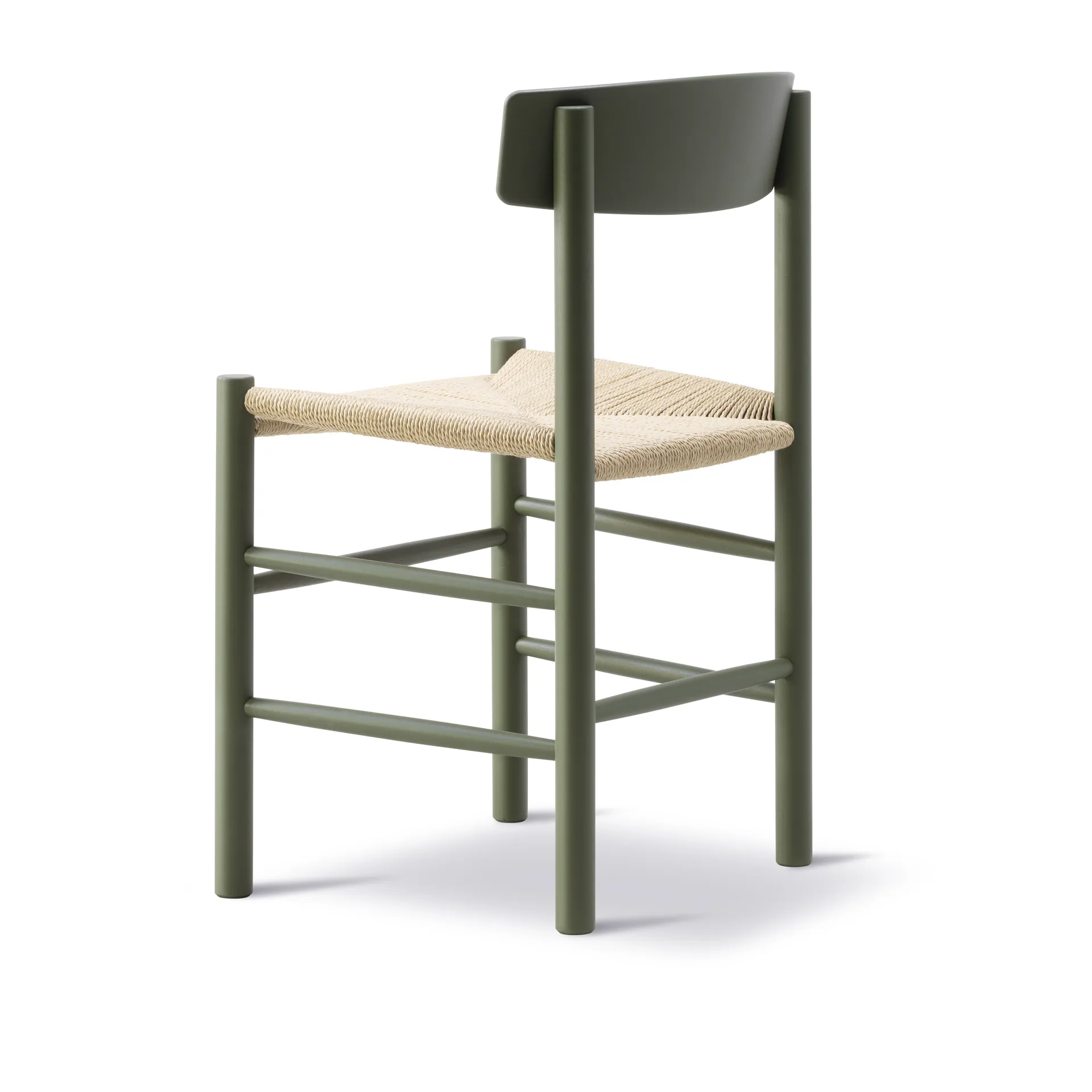 J39 stol, Khaki green-flettet natur Fredericia Furniture