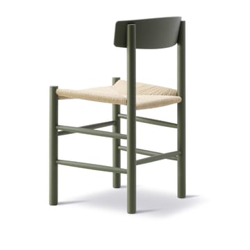J39 stol - Khaki green-flettet natur - Fredericia Furniture