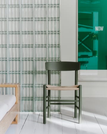 J39 stol - Khaki green-flettet natur - Fredericia Furniture