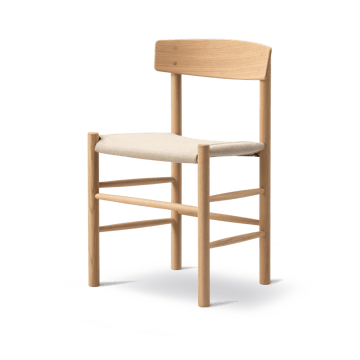 J39 stol - Lysoljet eik-canvas natur - Fredericia Furniture
