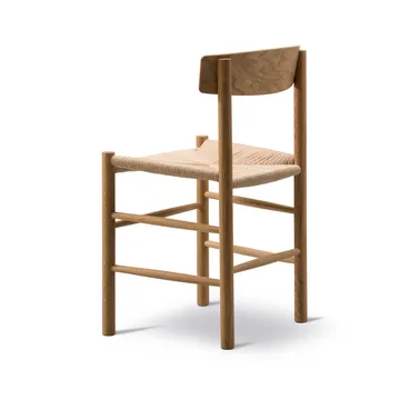 J39 stol, Oljet eik-flettet natur, 6-pakning - Fredericia Furniture