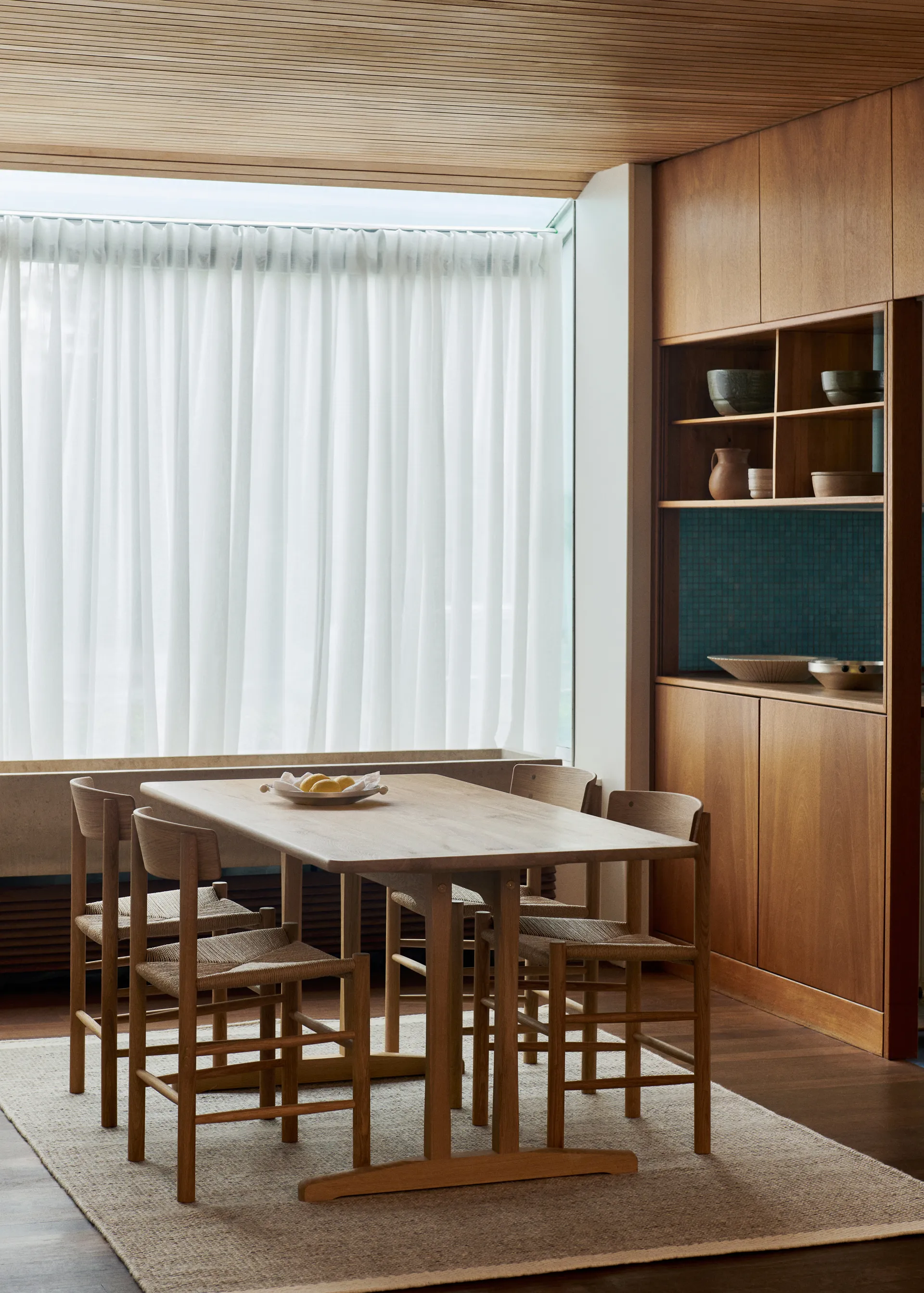 J39 stol, Oljet eik-flettet natur, 6-pakning,  Fredericia Furniture