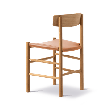 J39 stol - Oljet eik-skinn Omni 307 cognac - Fredericia Furniture