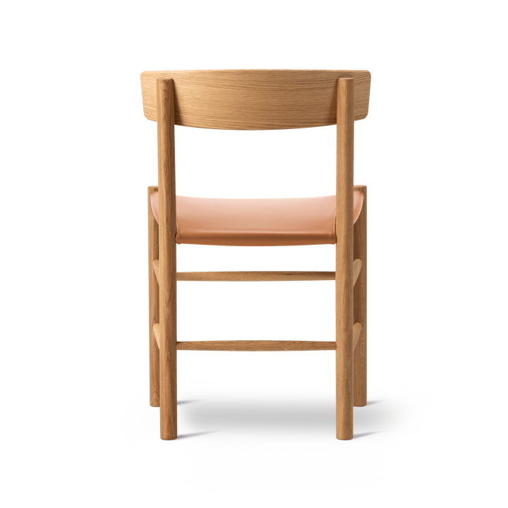 J39 stol, Oljet eik-skinn Omni 307 cognac Fredericia Furniture