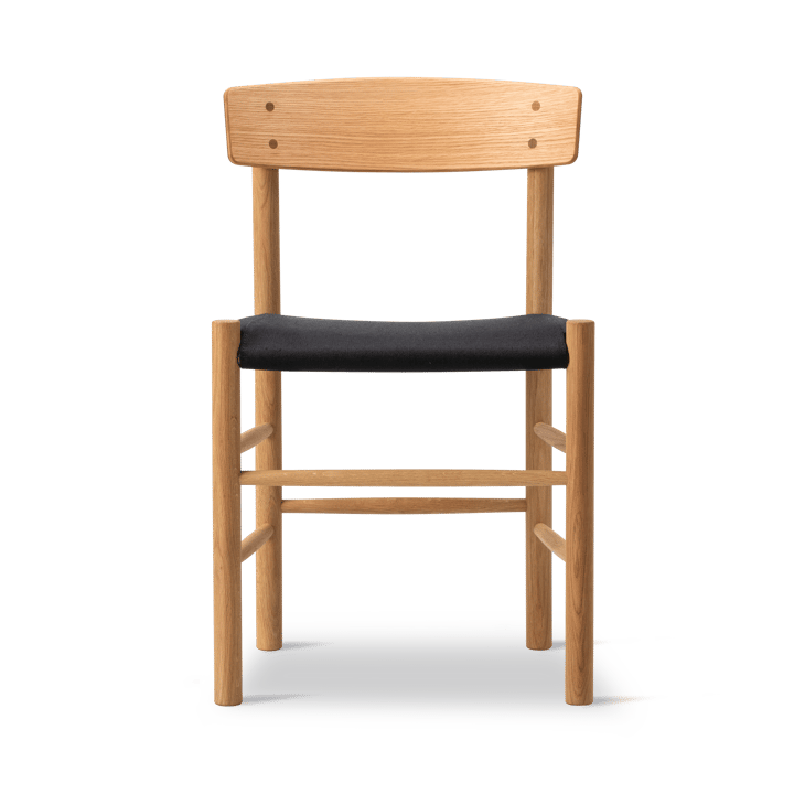 J39 stol - Oljet eik-svart canvas - Fredericia Furniture
