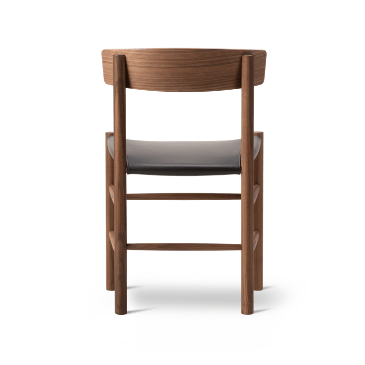 J39 stol, Oljet valnøtt-lær Omni 377 mørkbrun Fredericia Furniture