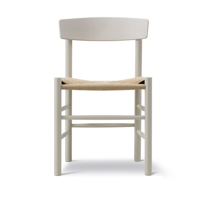 J39 stol - Pebble grey-flettet natur - Fredericia Furniture