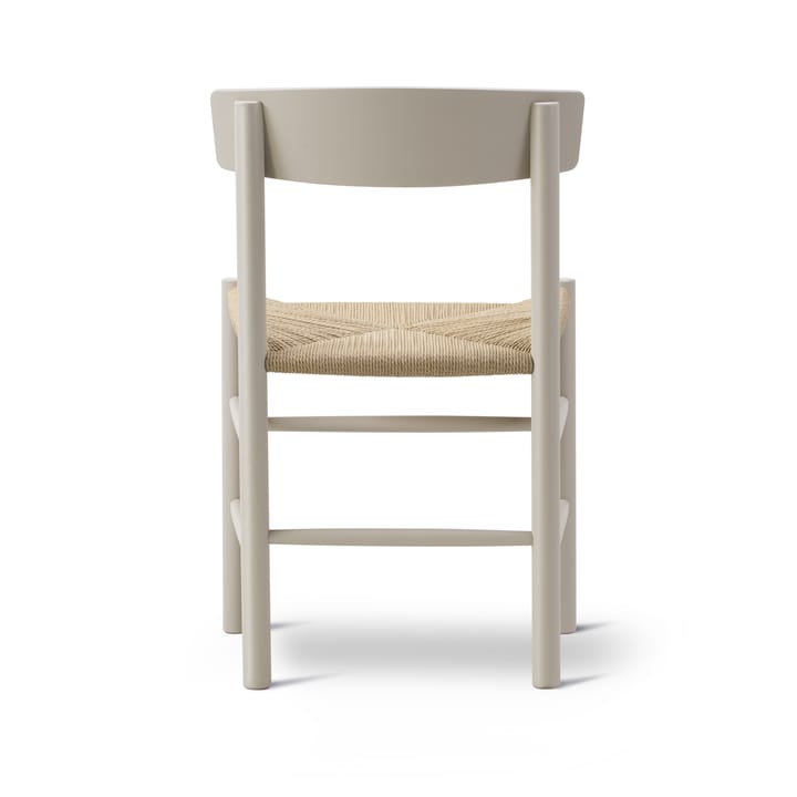 J39 stol, Pebble grey-flettet natur Fredericia Furniture
