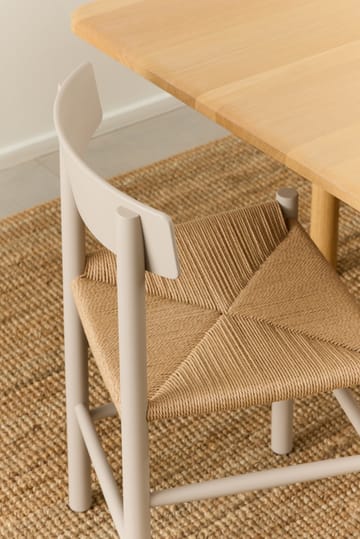 J39 stol - Pebble grey-flettet natur - Fredericia Furniture