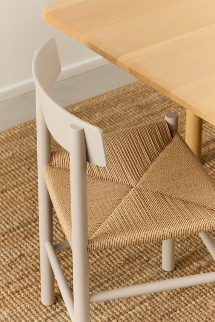 J39 stol, Pebble grey-flettet natur Fredericia Furniture