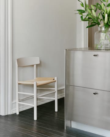 J39 stol - Pebble grey-flettet natur - Fredericia Furniture
