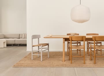 J39 stol - Pebble grey-flettet natur - Fredericia Furniture