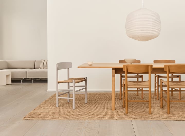 J39 stol, Pebble grey-flettet natur Fredericia Furniture