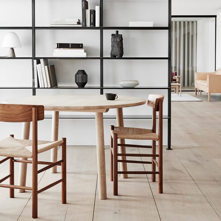 J39 stol, svart lakk eik, fletting svart Fredericia Furniture