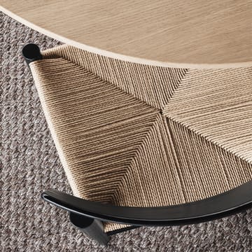 J39 stol - svart lakk eik, fletting svart - Fredericia Furniture