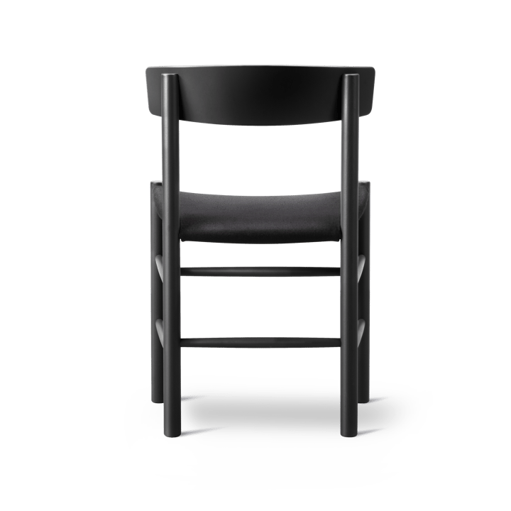 J39 stol, Svartlakkert bøk-svart canvas Fredericia Furniture